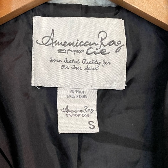 American Rag western style vest, Small, tie waist, wool blend, 4 front pockets - Picture 10 of 13